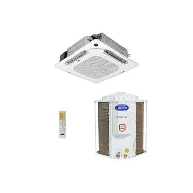 Imagem de Ar Condicionado Split Cassete 4 Vias Inverter Carrier Connect 36000 BTUs Quente Frio 40KVQE36C5 - 220V