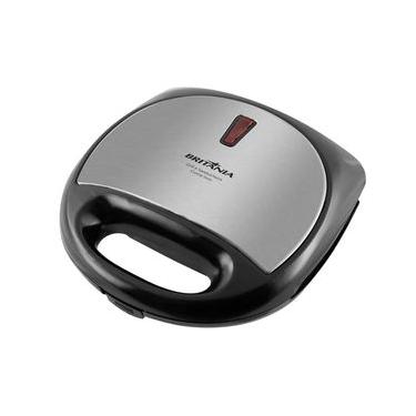 Imagem de Grill e Sanduicheira Britânia Crome Inox 750W