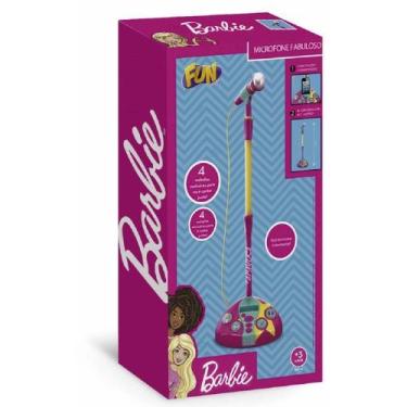 Imagem de Microfone Karaoke Fabuloso Da Barbie F00044 - Fun