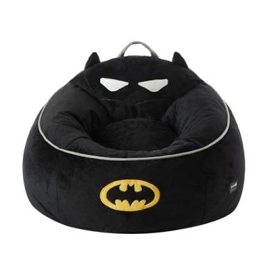 Imagem de Cadeira de pufe Batman Hillside by Pod confortável para crianças, tecido durável, ideal para salas de jogos e quartos