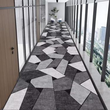 Imagem de HGTRH Corredores para corredores antiderrapante, tapete de corredor lavável ultra fino para decoração de cozinha, tapete de banheiro antiderrapante de pelo baixo, tapete de lã de cristal para entrada