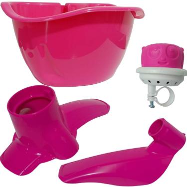 Imagem de Kit de Cesta Aro 16 Mais Para Lamas Buzina Bicicleta Nathor-Unissex