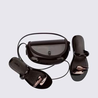 Imagem de Kit Sandália Melissa + Bolsa Eden Marrom