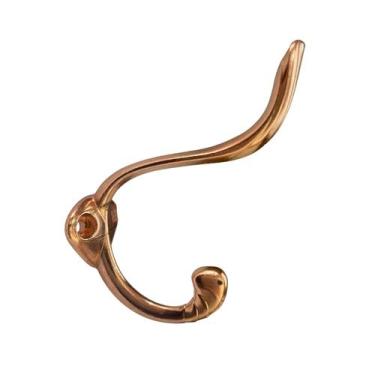 Imagem de Kit c/2 Gancho Cabideiro FRJ Duplo Metal para Pendurar e Parafusos - G