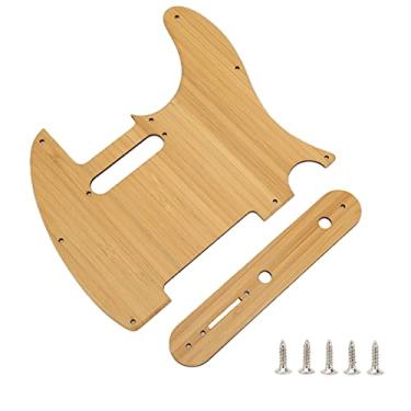 Imagem de Pickguard para guitarra acústica TL Placa de proteção Pickguard, acessório de guitarra acústica TL, peça de decoração de reposição. Bambu GQ22 56 cm de comprimento, qualidade premium. Projetado para