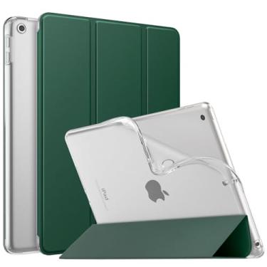 Imagem de MoKo Capa para iPad 10.2 iPad 9ª geração 2021/iPad 8ª geração 2020/iPad 7ª geração 2019, capa traseira fosca macia com suporte para iPad de 10,2 polegadas, despertar/hibernar automaticamente, verde