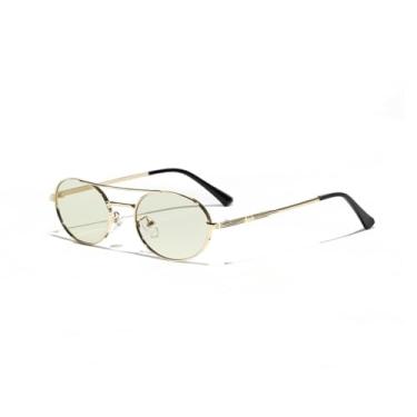 Imagem de JRLLFD Óculos de sol de metal da moda para mulheres, estilo punk, oval, masculino (1)