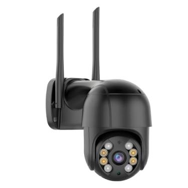 Imagem de Câmera de Segurança Externa Wi-Fi Full HD 1080P IP66 – Visão Noturna Inteligente, Rotação Pan-Tilt, Áudio Bidirecional, Detecção de Movimento, App Yoosee iOS/Android, Armazenamento Micro SD (preto)