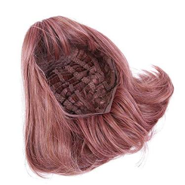 Imagem de Generic Peruca Sintética Ondulada Curta Feminina Elegante de 35cm para Festa de Cosplay, Alça Ajustável para Uso Confortável, Dramatização de Halloween