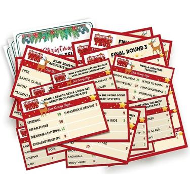 Imagem de Jogo de feud amigável de Natal, jogo de rivalidade familiar, noite de jogo em família, questionário de curiosidades, jogo de curiosidades de Natal, jogos para família, escritório, classe, grupo, rixa