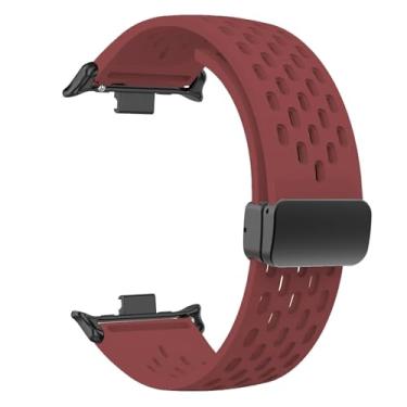 Imagem de BCMCBV Pulseira de silicone para Redmi Watch 4/8 Pro Fivela Magnética Pulseira Esportiva para Mi Band 8 Pro Correa Pulseira Respirável Acessórios Pulseiras de Relógio, For mi8Pro, Ágata