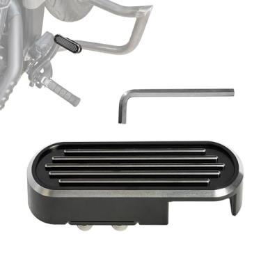 Imagem de BAKAFOH Capa de pedal de freio maior estendida de alumínio para motocicleta para Indian Scouts 2015-2024, Scout Bobber 2018-2024, modelos Chief 2022-2026 Acessórios de freio (estilo preto)