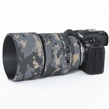 Imagem de CHASING BIRDS O revestimento impermeável de camuflagem de lente para Canon RF 70-200 mm F2.8 L é USM capa protetora de lente à prova de chuva versão IV (camuflagem digital, com extensor RF 2X)