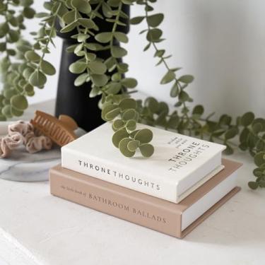 Imagem de KIBAGA Conjunto de 2 livros falsos para decoração de banheiro - Caixas decorativas para seu banheiro - A decoração moderna perfeita para o banheiro de hóspedes