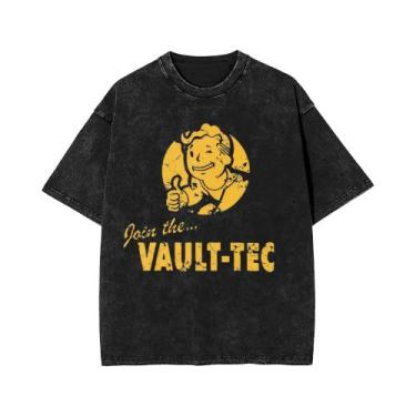 Imagem de Camiseta Oversized De Algodão Estampada Estilo Streetwear Hip Hop Para