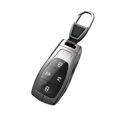 Imagem de Compatível com baic bejing bj30 bj40 2024 2025 caso chave de controle remoto do carro acessórios chaveiro guarnição guarnição capa(Brown B)