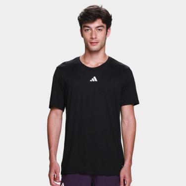 Imagem de Camiseta Adidas Treino Básica Masculina, Preto, M