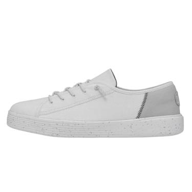 Imagem de Hey Dude Cody (LTT) Craft Linen Branco Tamanho 5 | Sapatos femininos | Tênis casual feminino | Confortável e leve