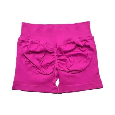 Imagem de Shorts De Yoga Femininos De Cintura Alta Para Fitness E Treino, Com Ef