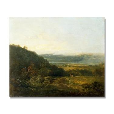 Imagem de NHLDZYH Réplica de arte clássica - J.M.W. Turner, Génio do Romantismo - Quadro famoso em tela - arte de parede para decoração de casa. A36. 30 x 36 cm. Apenas tela