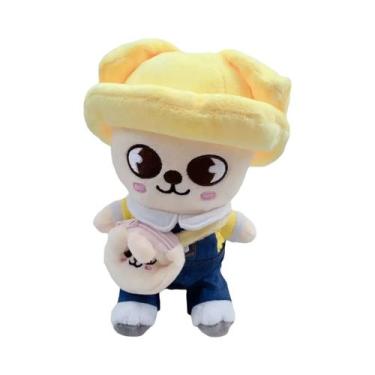 Imagem de Mochila De Pelúcia Kpop SKZOO Com Cordão Para Cabelo, Luminária, Supor