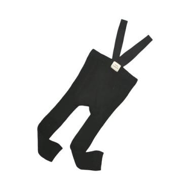 Imagem de Calças Cropped De Cintura Alta Com Suspensórios, Leggings Espanholas D