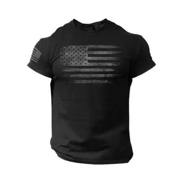 Imagem de Camiseta Masculina De Verão Para Treino Muscular, Respirável, Gola Red