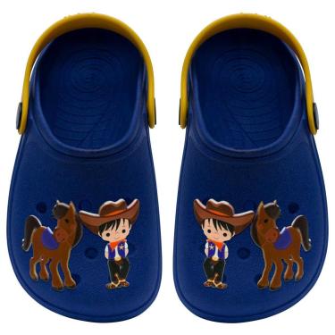 Imagem de Sandalia Babuche Infantil Nº 19 Ao 36 Chinelo Cowboy 12.113-Masculino