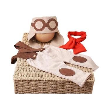 Imagem de Conjunto De Roupa Para Fotografia De Menino Recém-nascido Com Macacão,