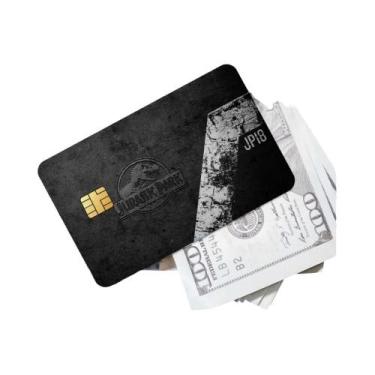 Imagem de Adesivos De Cartão De Crédito Dinossauro Jurassic Park 4 Peças Imperme