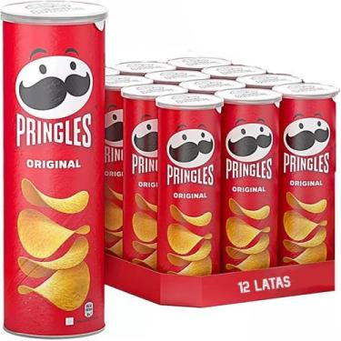 Imagem de Kit 12 Batata Pringles Original 104g Cada