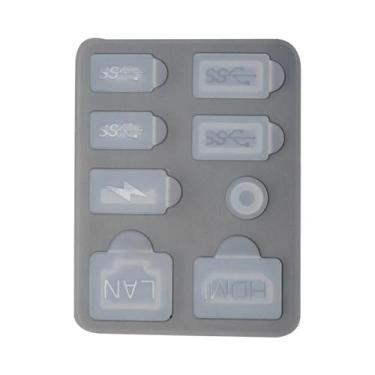 Imagem de Capa De Silicone Para Console PS5 Slim, Kit Antipoeira, Capa Protetora