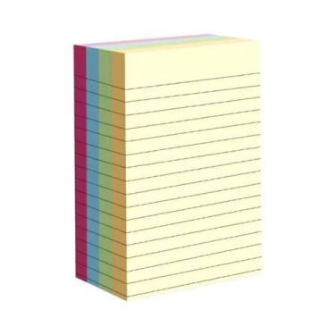 Imagem de Blocos De Notas Adesivos Portáteis Com 200 Folhas Em 4 Cores, Fáceis D
