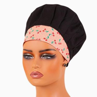 Imagem de Touca Gorro Para Chef Cozinha Unissex Estampas Variadas Cores Outlet D