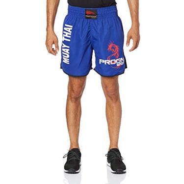 Imagem de Short Calção Uniforme Treino Muay Thai Masculino - GG - Azul Royal