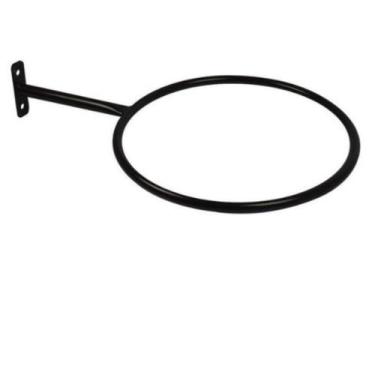 Imagem de 3 suportes de parede reforçados para bola suiça pilates(preto)-art for