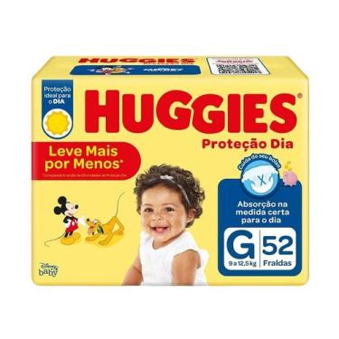 Imagem de Fralda Huggies Proteção Dia tamanho:XG - 48 fraldas, G - 52 fraldas