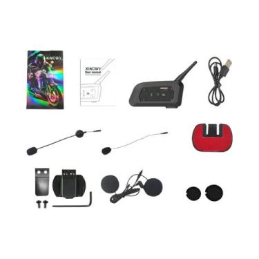 Imagem de Capacete Interfone Bluetooth Xinowy V6 Pro - Comunicador para Motocicl