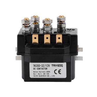 Imagem de Solenoide Rele Inversor 4 Pinos 200A P/ Guincho Elétrico 12v - Barco N