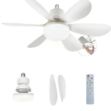 Imagem de Ventilador De Teto Com Lâmpada Led Silencioso e Controle 60W