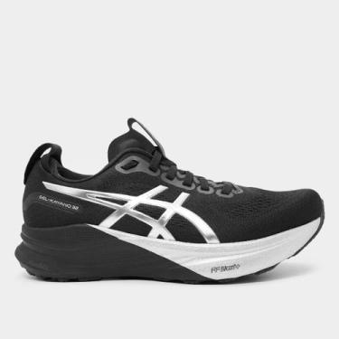 Imagem de Tênis Asics Gel-Kayano 32 Platinum Feminino, Prata, Preto, 34