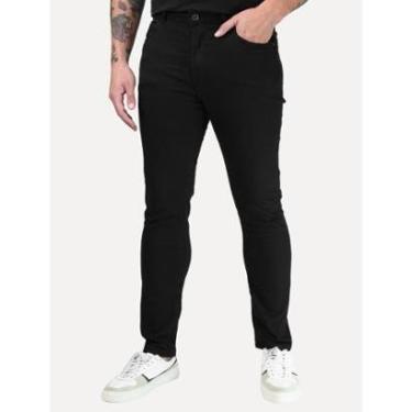 Imagem de Calça Ellus Jeans Masculina Firt Black (Skinny) 5 Pockets Preta-Masculino