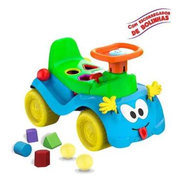 Imagem de Triciclo Infantil Cardoso Totokinha Azul Aventura Para Crianças Azul E