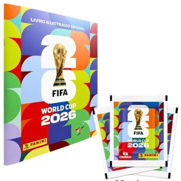 Imagem de Kit Álbum Brochura C/5 Envelopes Copa do Mundo 2026 Panini