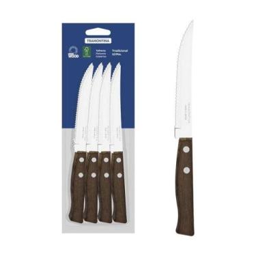 Imagem de Conjunto de Facas Tradicional para Churrasco e Frutas em Aço Inox com 