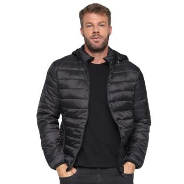 Imagem de Jaqueta Masculina Puffer Bobojaco Forrada de Inverno Premium Cor:Preto