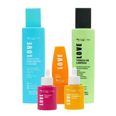 Imagem de Kit Skincare Cuidado Facial Max Love com Sérum Demaquilante Tônico Pri