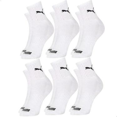 Imagem de Kit 6 Pares Meia Cano Médio Alto Atoalhada Esportiva Algodão Masculina