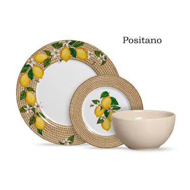 Imagem de Aparelho de jantar positano alleanza 12PCS bowl palha 1ºLINH