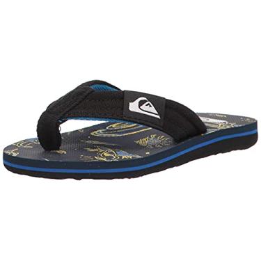 Imagem de Quiksilver Sand lia infantil unissex Molokai Layback juvenil, Azul/amarelo/azul, 11 Big Kid